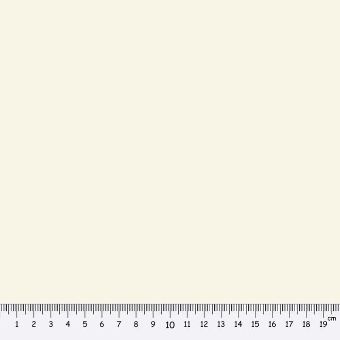 Natural fabric swatch with a ruler at the bottom for scale.