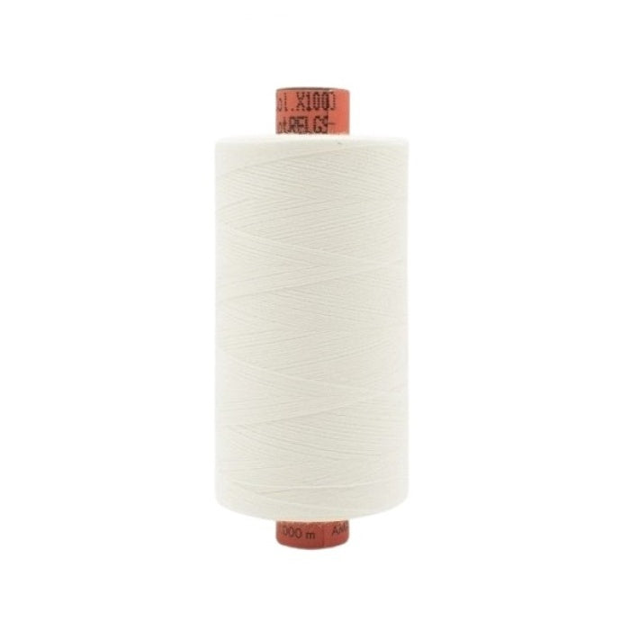 Spool of white thread with Rasant branding.