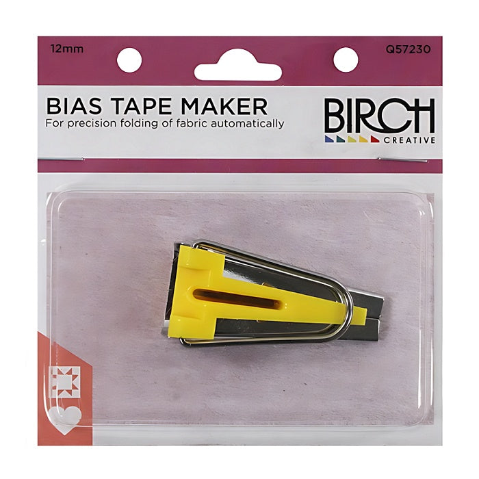 Yellow bias maker with Birch branding.