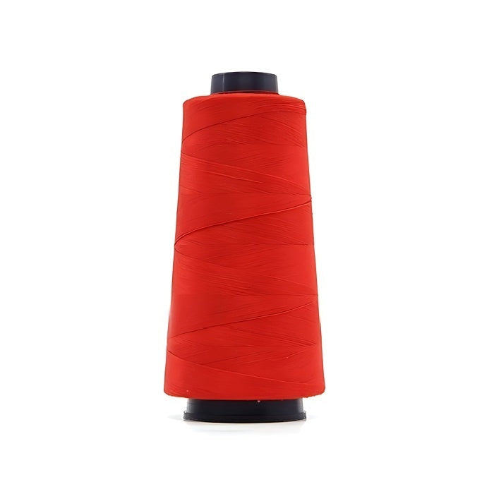 Red overlocking thread cone.