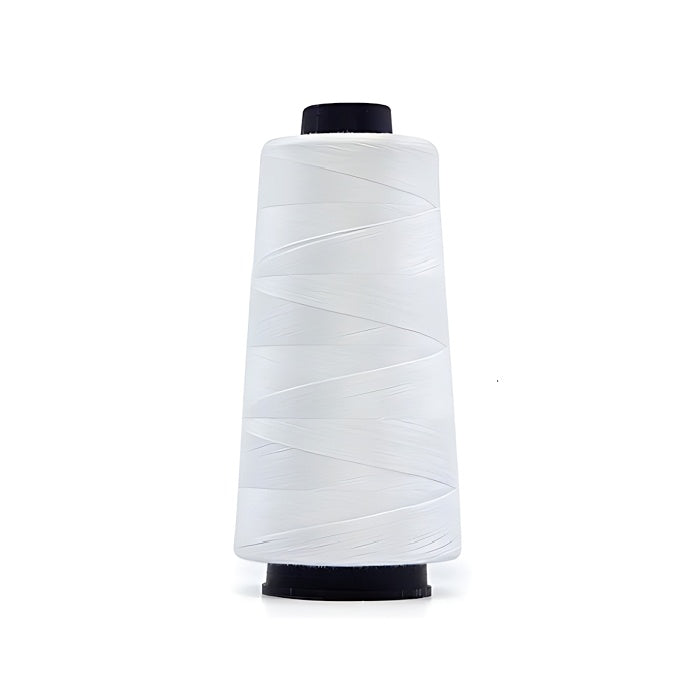 White overlocking thread cone.