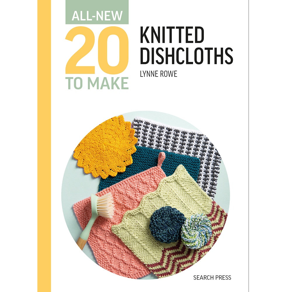 Dishcloths and scubbies in plain and patterned styles.