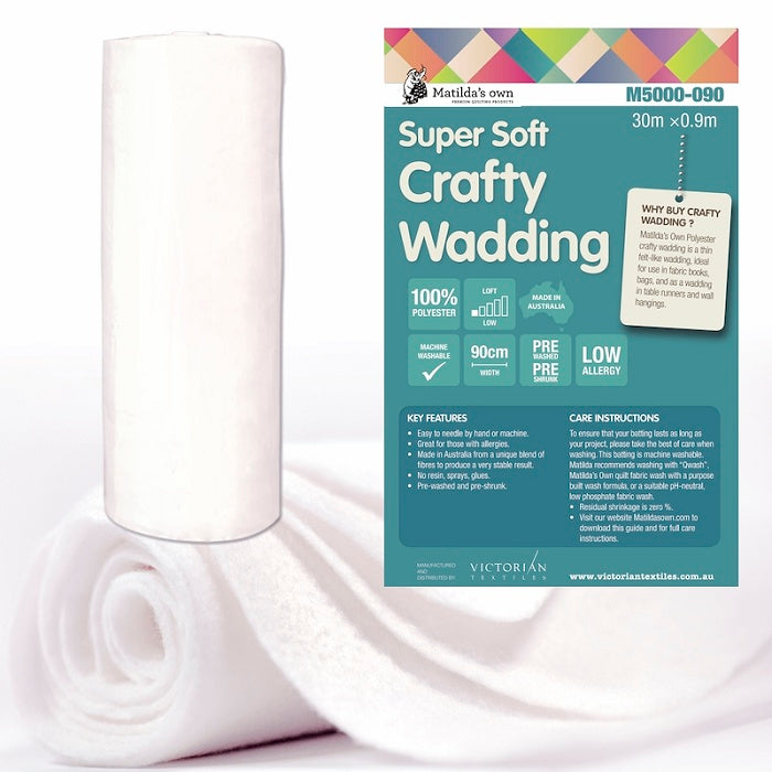 Roll of craft wadding with Matildas Own branding.