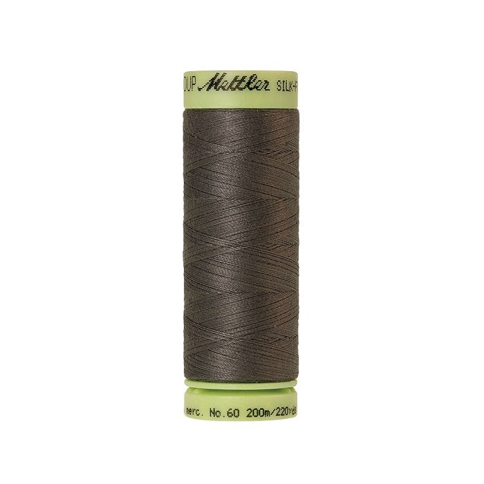 Charcoal brown thread with Mettler Cotton 60 branding.