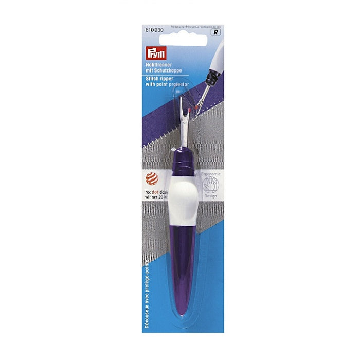 Large purple and white stitch ripper with Prym branding.