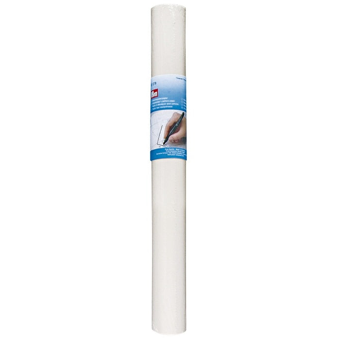 Roll of white pattern paper with Prym branding.