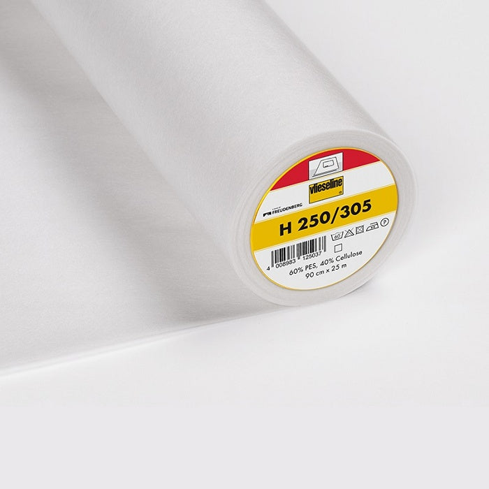 Roll of interfacing with Vilene H250 branding.