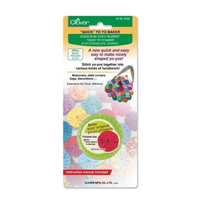 Small round yo-yo maker in Clover packaging.