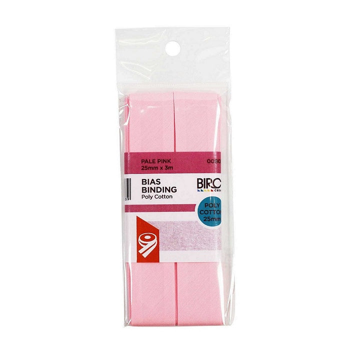 Packaged pale pink bias with Birch branding.