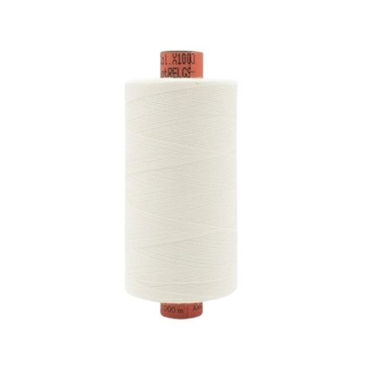 Spool of white thread with Rasant branding.