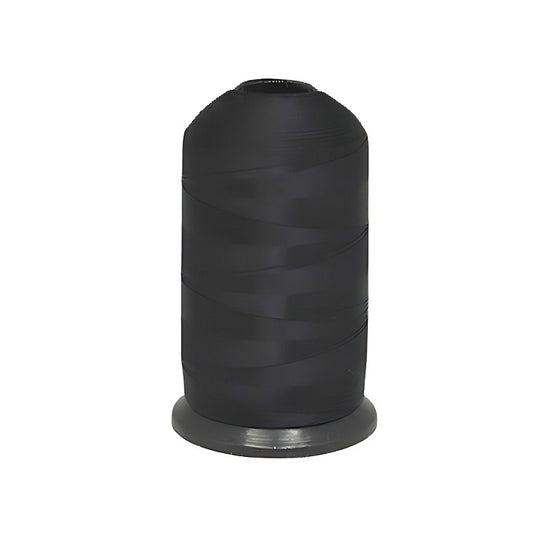 Spool of black bobbin fill thread.