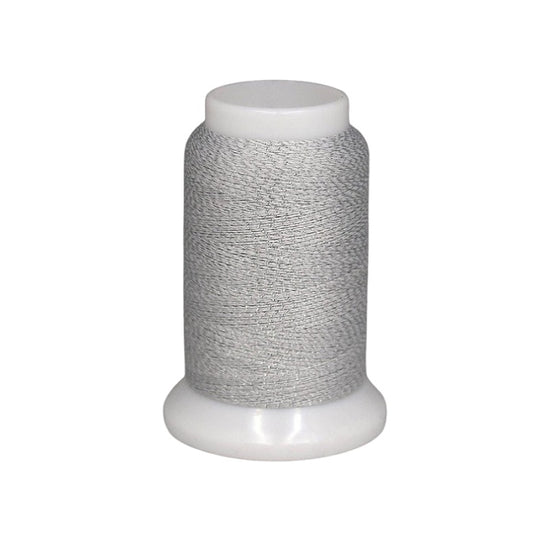 Mini cone of silver metallic thread.