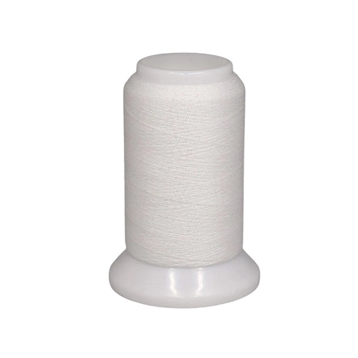 Mini cone of white metallic thread.