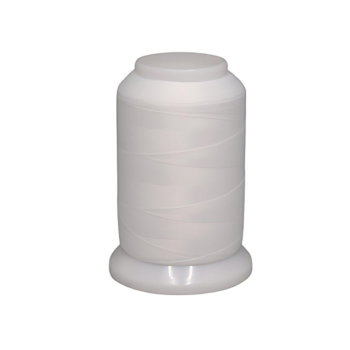Spool of white woolly nylon thread.