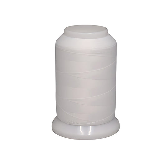 Spool of white woolly nylon thread.