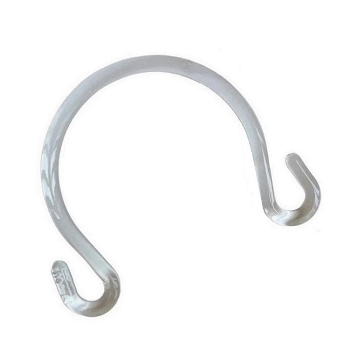 Clear plastic teapot shaped bag handle.