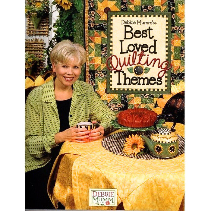 Quilting themes book with Debbie Mumm branding.