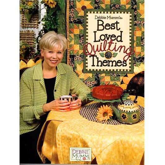 Quilting themes book with Debbie Mumm branding.