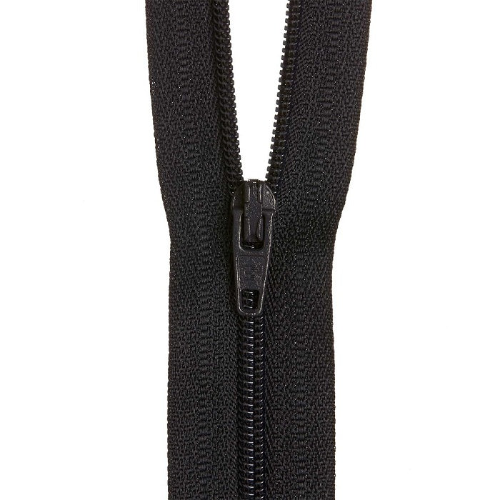 Navy nylon dress zip.