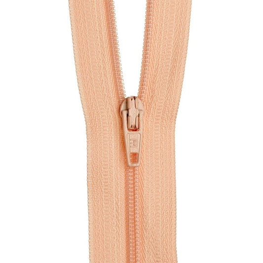 Light orange nylon dress zip.