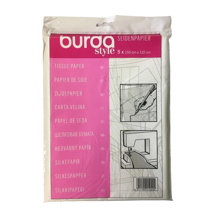 Tissue tracing paper pack with Burda branding.