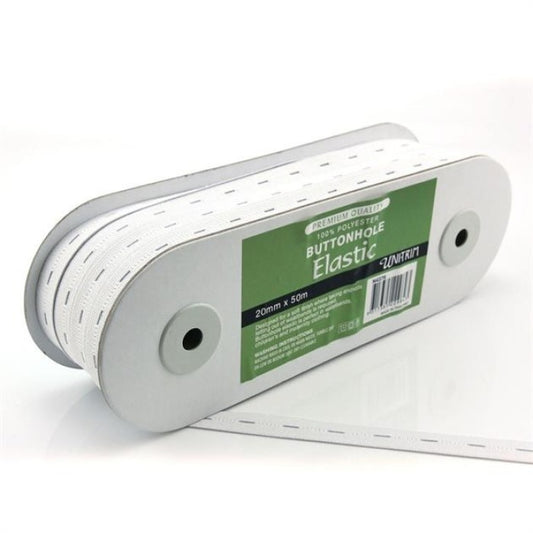 Roll of buttonhole elastic with Uni-Trim branding.