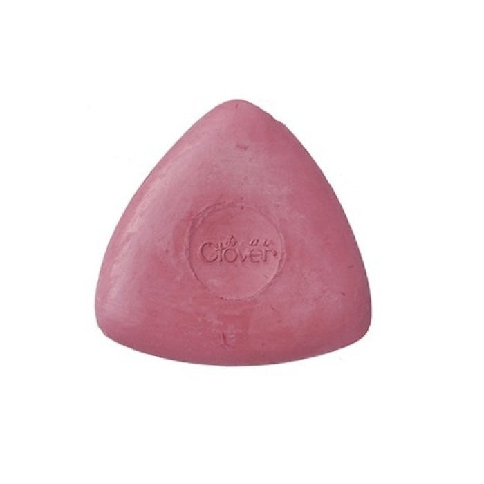 Red triangular chalk with Clover branding.