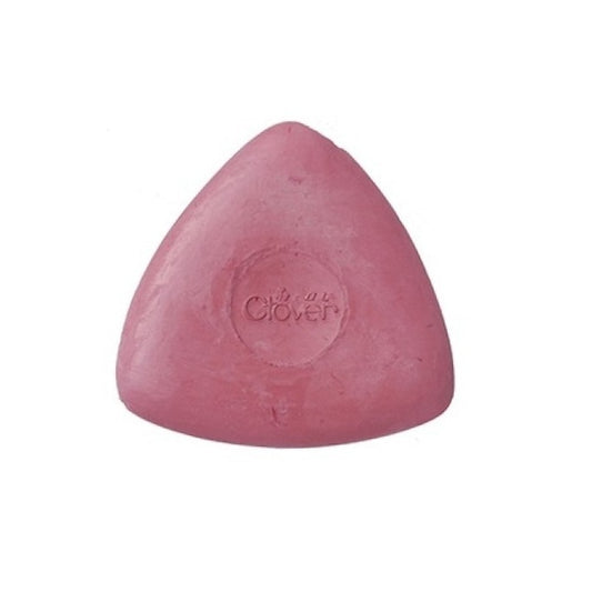Red triangular chalk with Clover branding.