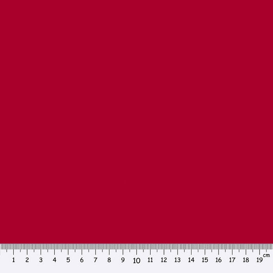 Homespun fabric swatch in dark red.