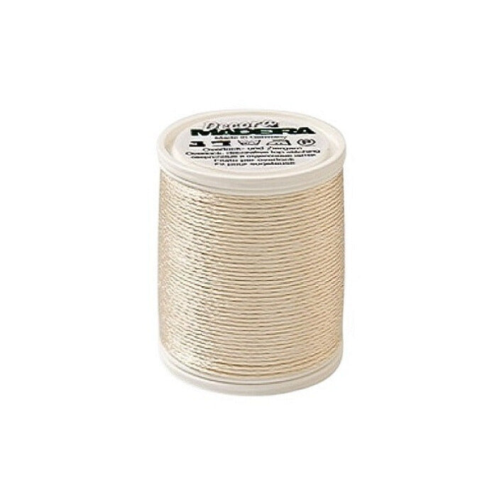 Spool of beige thread with Madeira branding.
