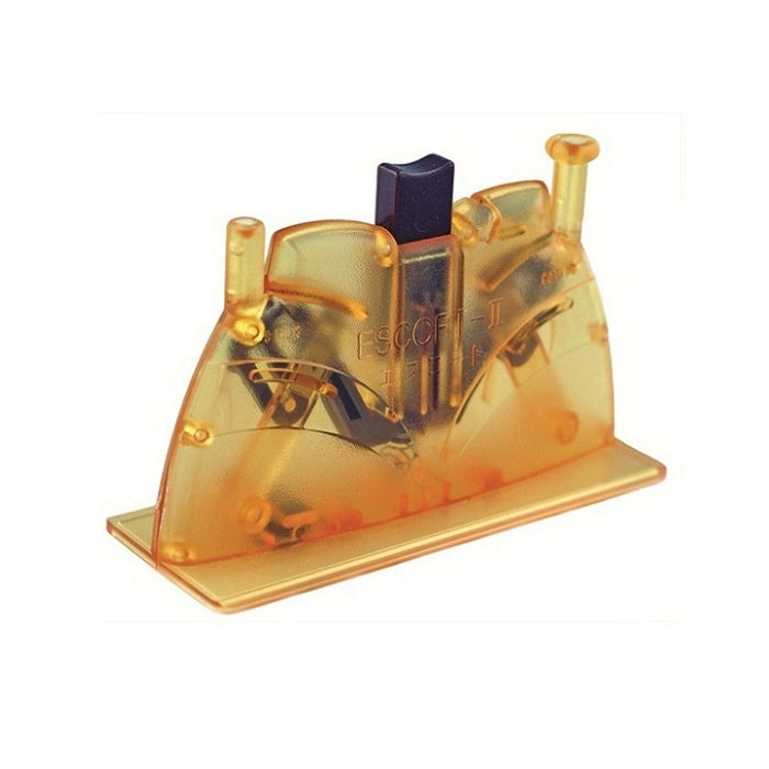 Translucent desk needle threader.
