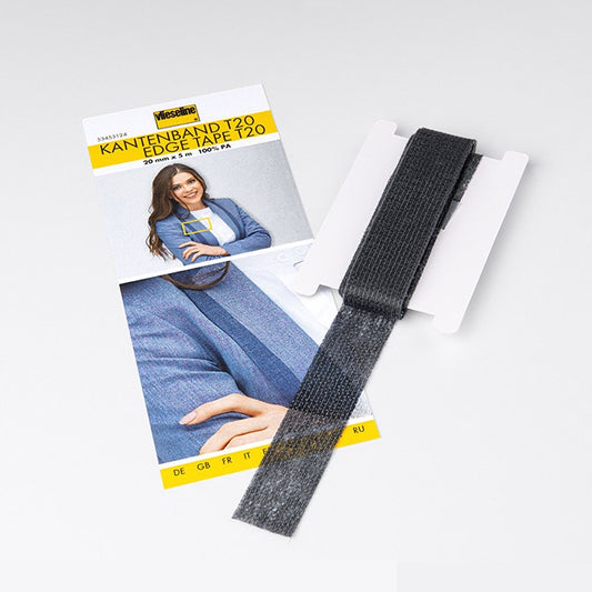 Dark charcoal grey edge tape with Vilene branding.