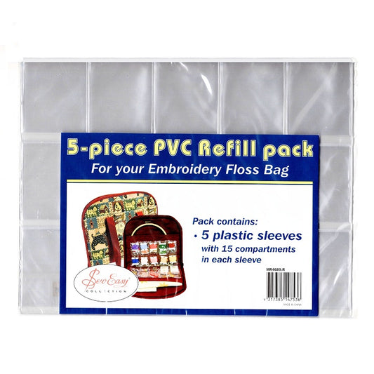 Plastic floss bag refill pack with Sew Easy branding.