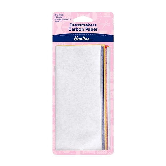 Pack of dressmakers carbon paper with Hemline branding.