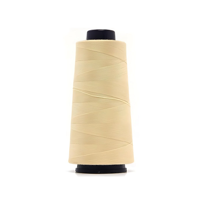 Natural overlocking thread cone.