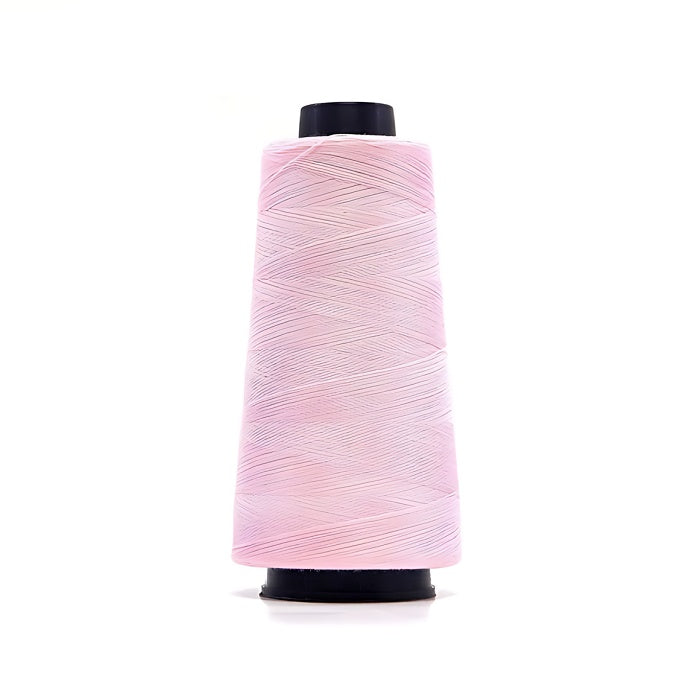 Pink overlocking thread cone.