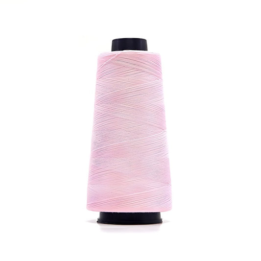 Pink overlocking thread cone.