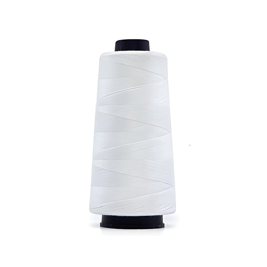 White overlocking thread cone.