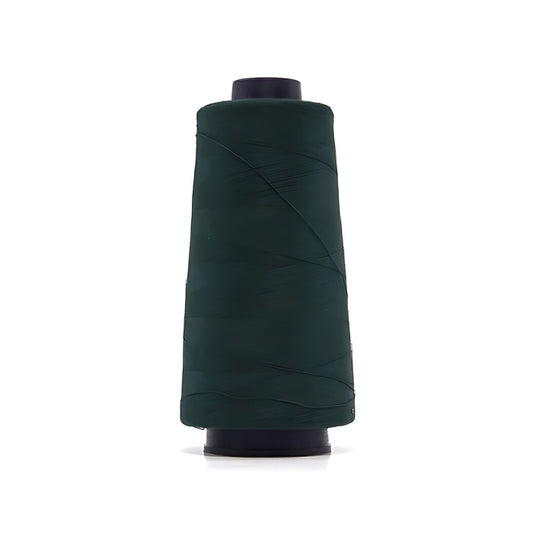 Dark green overlocking thread cone.