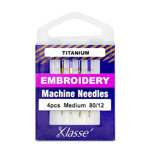 Pack of embroidery needles with Klasse branding.