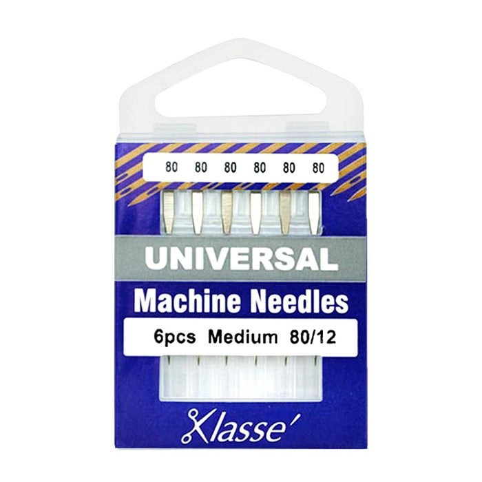 Pack of universal 80 needles with Klasse branding.