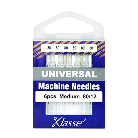 Pack of universal 80 needles with Klasse branding.