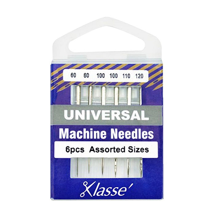 Pack of universal assorted needles with Klasse branding.