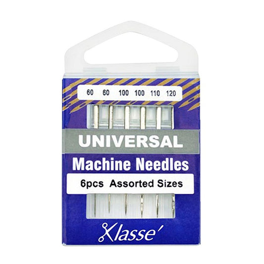 Pack of universal assorted needles with Klasse branding.