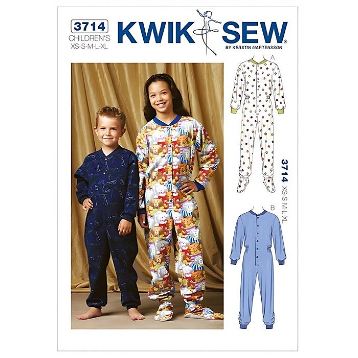 Pattern cover with childrens unisex buttoned onsies.