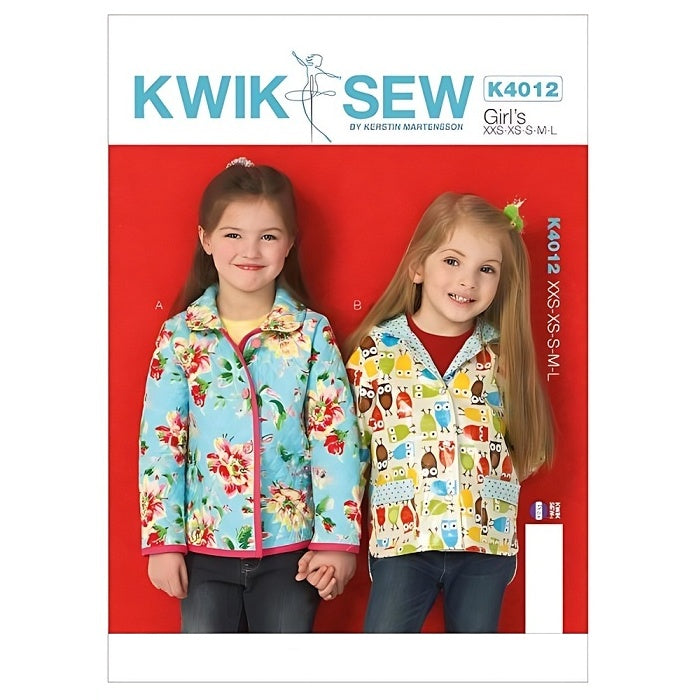 Pattern cover with girls quilted jackets.