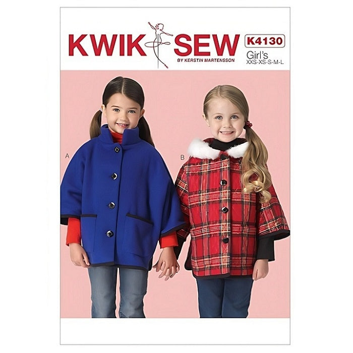 Pattern cover with two girls wearing warm jackets.
