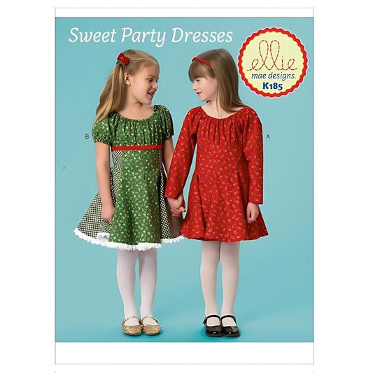Pattern cover with children wearing flared dresses.