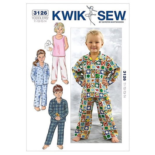 Pattern cover with toddlers unisex pyjamas.
