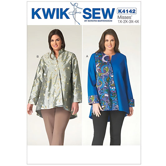 Sewing pattern cover womens asymmetrical jackets with two collar styles .